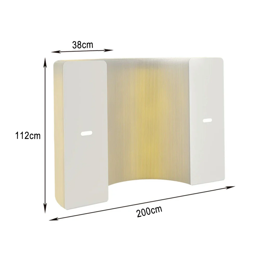LIVARA 200cm Foldable Partition Display Cabinet - Lighting Edition - Image 17