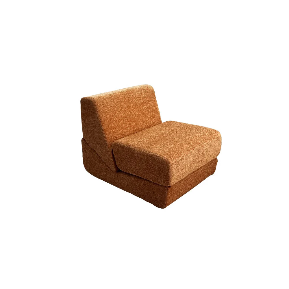 LIVARA B014 81cm Length Compressed Sofa/Chaise Lounge Velvet Fabric