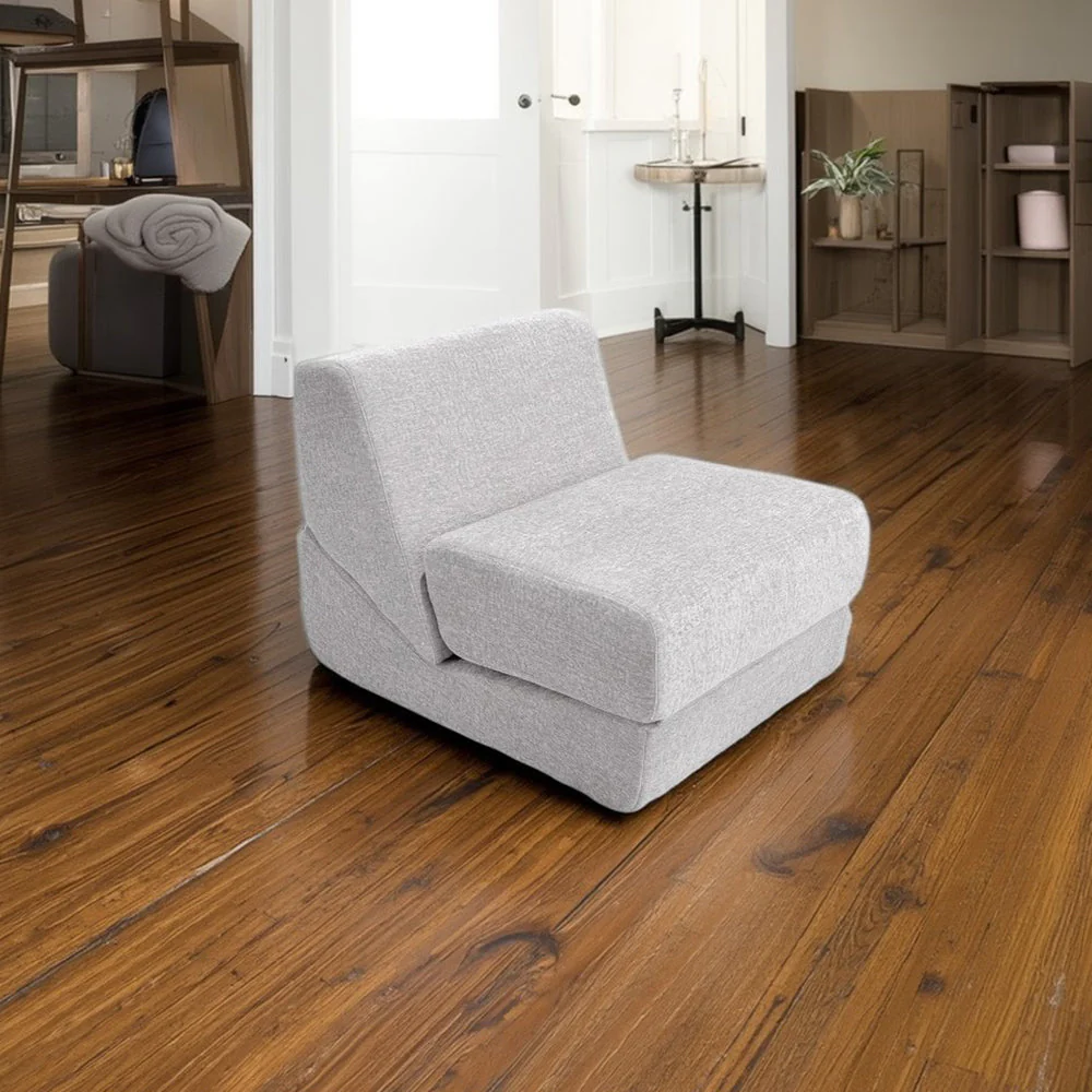 LIVARA B014 81cm Length Compressed Sofa/Chaise Lounge Velvet Fabric - Image 5