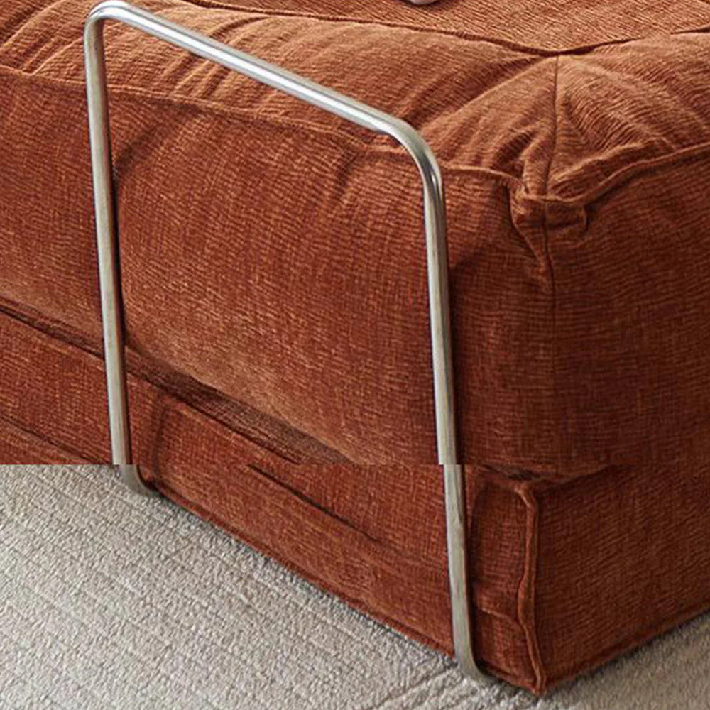 LIVARA B102 150cm Length Compressed Sofa Bed Corduroy Fabric Stainless Steel Frame - Image 5
