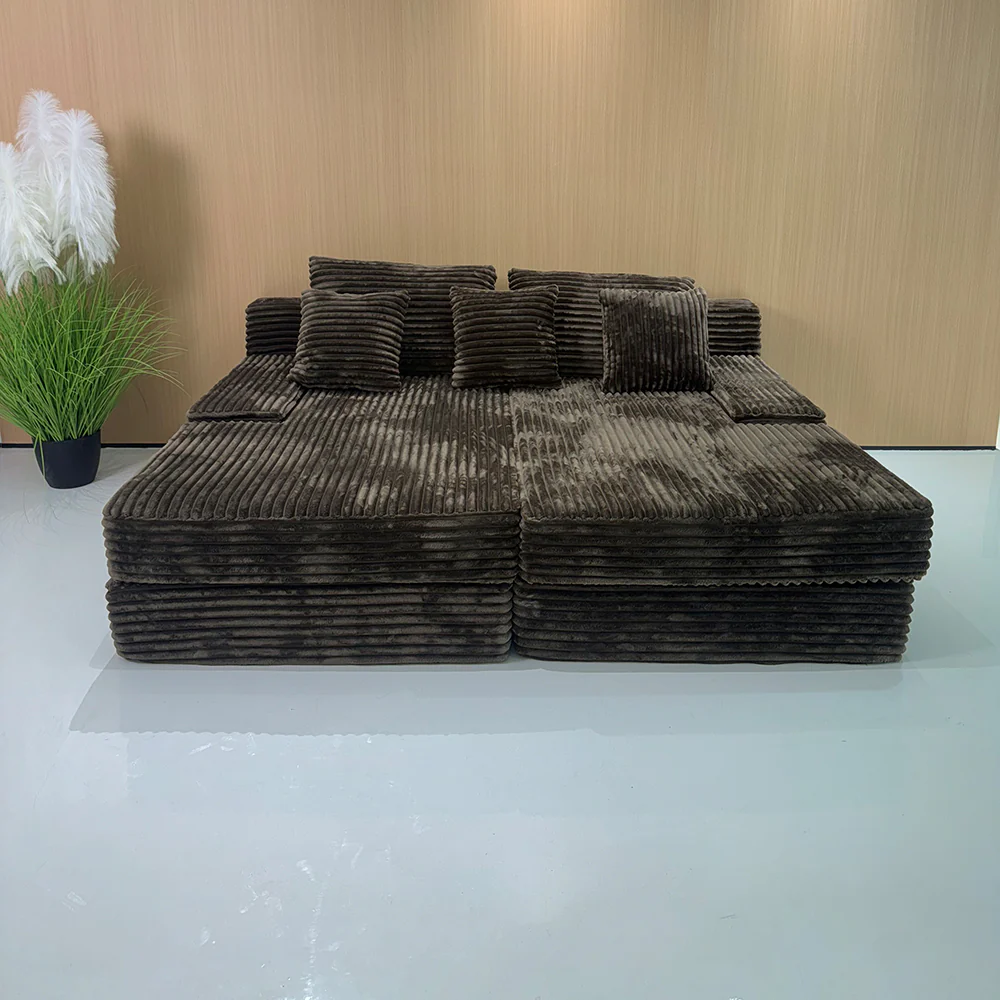 LIVARA B201 200cm Length Compressed Sofa Bed Plush Comfort Frameless Construction Design - Image 9