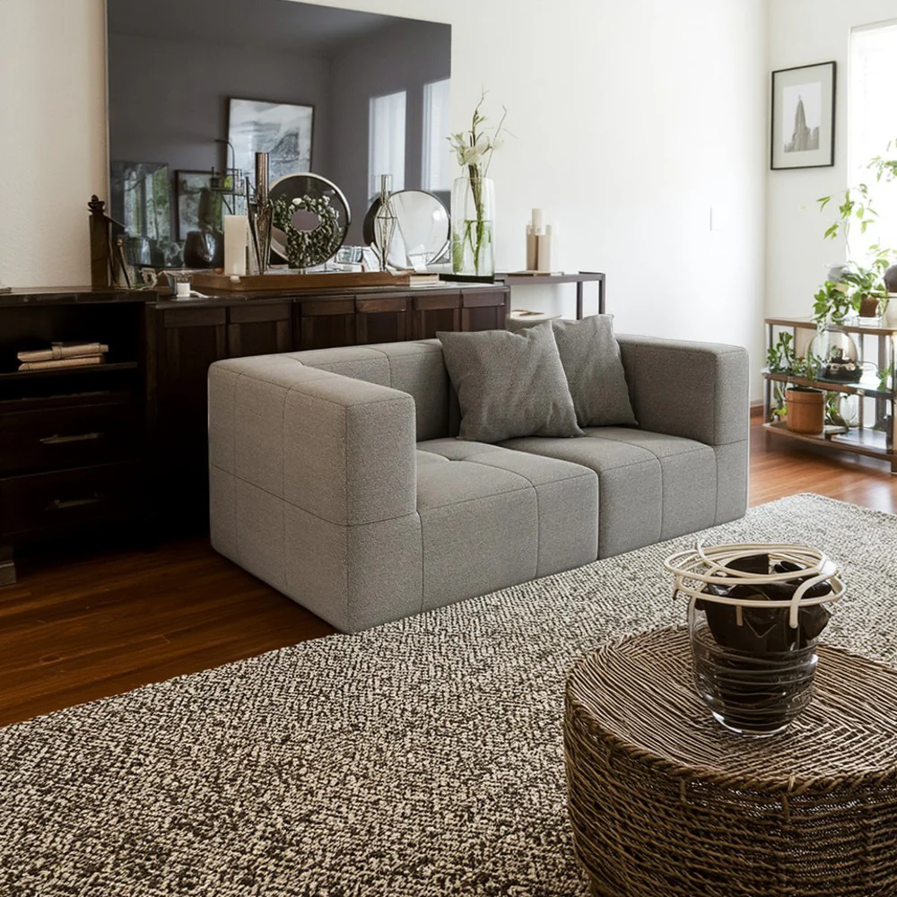 LIVARA B305 2-seater/3-seater Compressed Sofa/Footrest Frameless Construction Design - Image 13