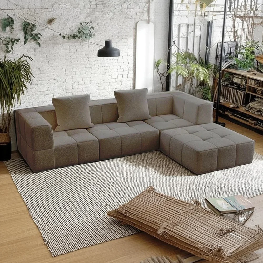 LIVARA B305 2-seater/3-seater Compressed Sofa/Footrest Frameless Construction Design - Image 6