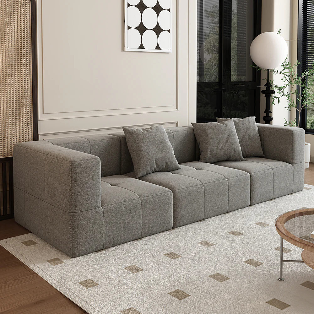 LIVARA B305 2-seater/3-seater Compressed Sofa/Footrest Frameless Construction Design - Image 9