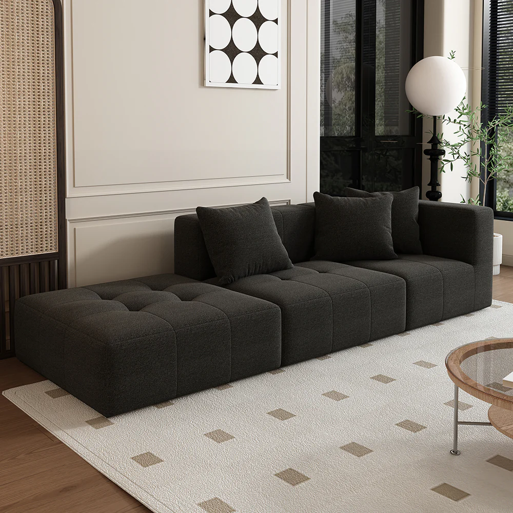 LIVARA B305 3-seater 272cm Length Compressed Sofa with Footrest Frameless Construction Design - Image 16