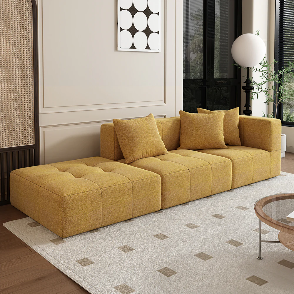 LIVARA B305 3-seater 272cm Length Compressed Sofa with Footrest Frameless Construction Design - Image 25