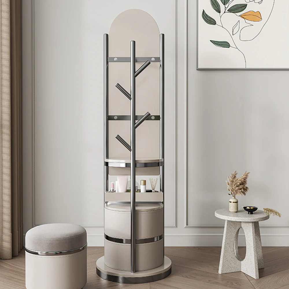 LIVARA DR1056 50cm Multi-Functional Rotating Storage Dressing Table - Image 5