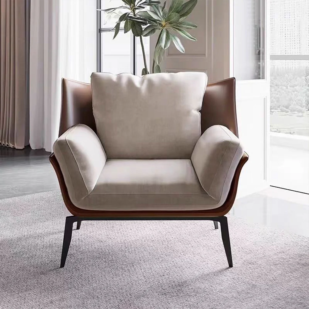 LIVARA EC1032 Minimalist Molded Cotton Morden Leisure Chair - Image 3