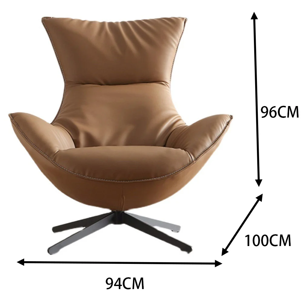 LIVARA EC1057 Rotating Chair with Steel Frame, Foam, and Rotating Steel Feet - Image 5