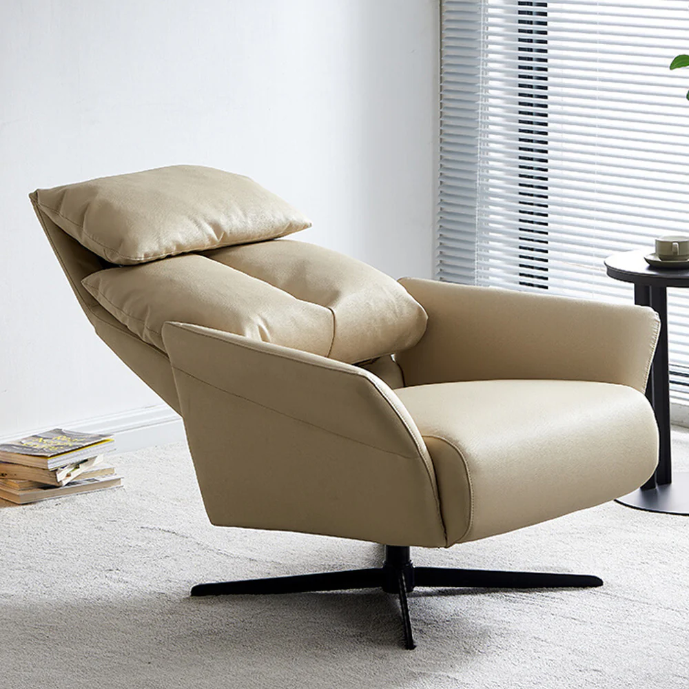 LIVARA EC1058 Rotating Chair with Iron Frame, Foam, Down Feather, and Microfiber - Image 2