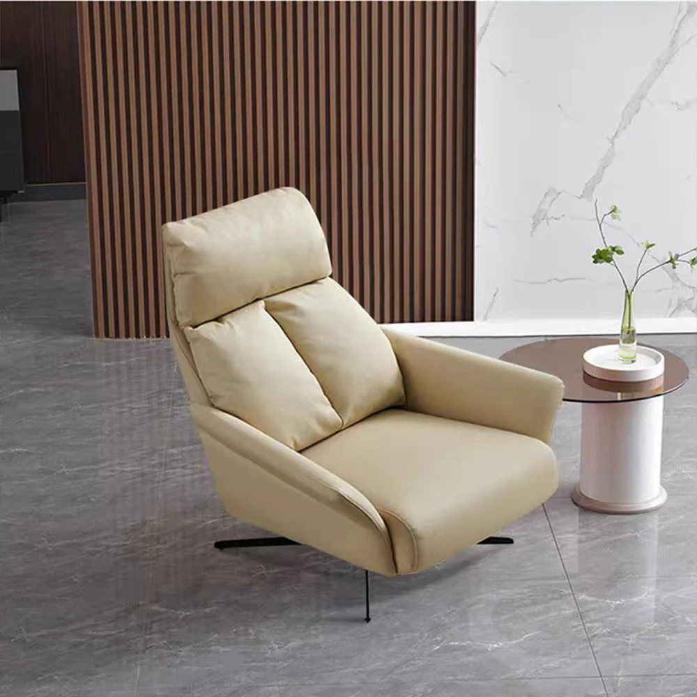 LIVARA EC1058 Rotating Chair with Iron Frame, Foam, Down Feather, and Microfiber - Image 4