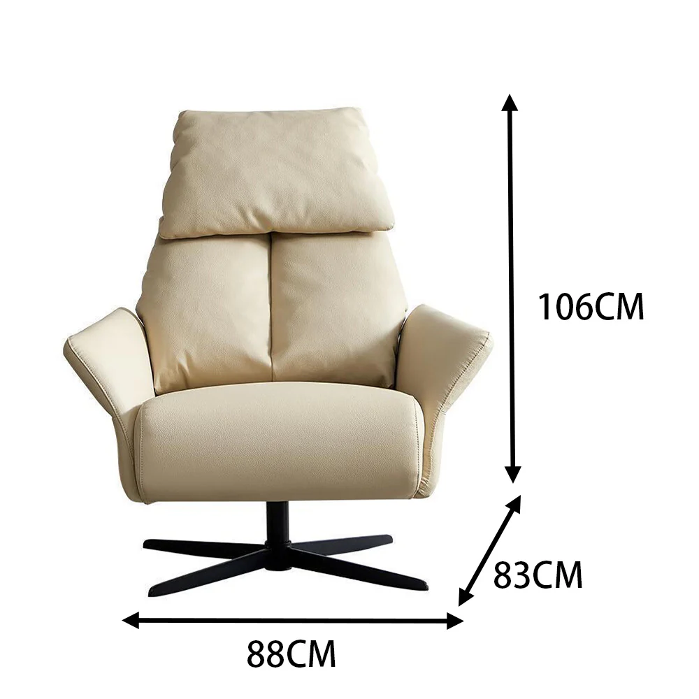 LIVARA EC1058 Rotating Chair with Iron Frame, Foam, Down Feather, and Microfiber - Image 5