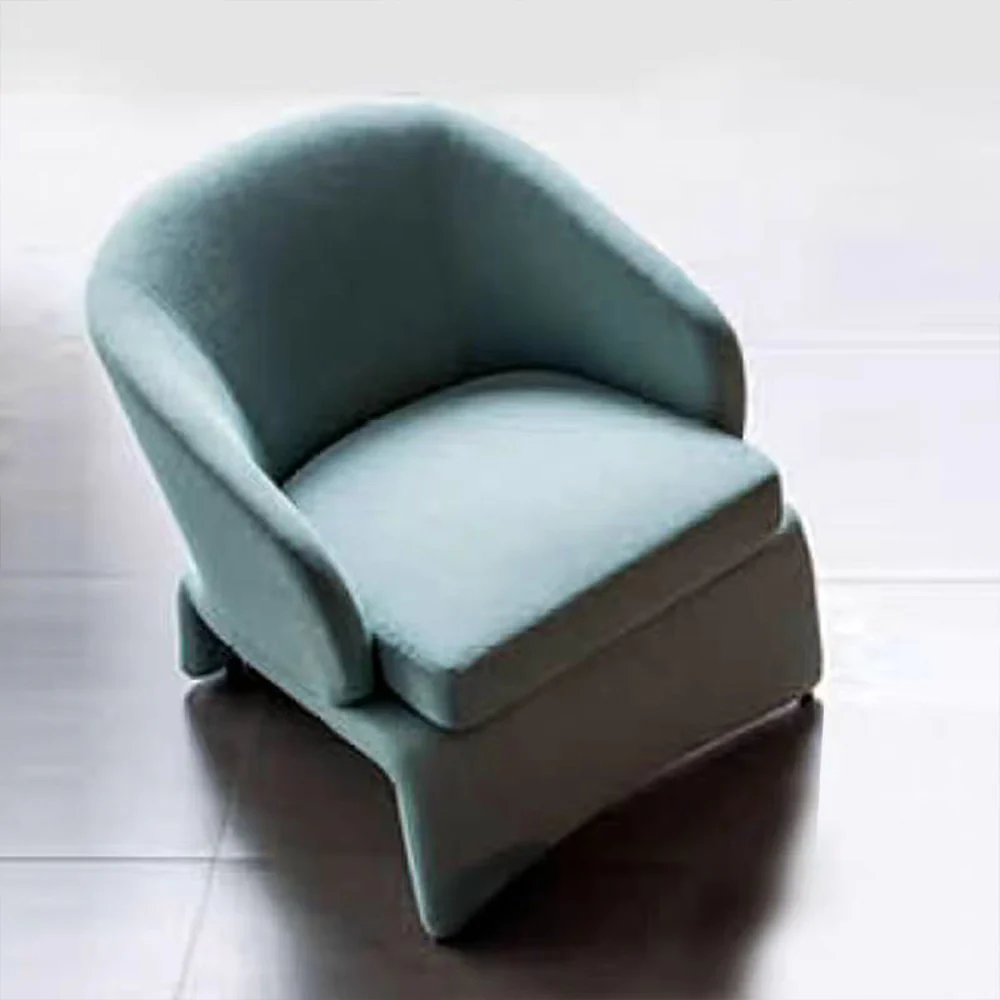 LIVARA EC1060 Eucalyptus Wood Frame with High-Density Foam Leisure Chair and Ottoman - Image 2