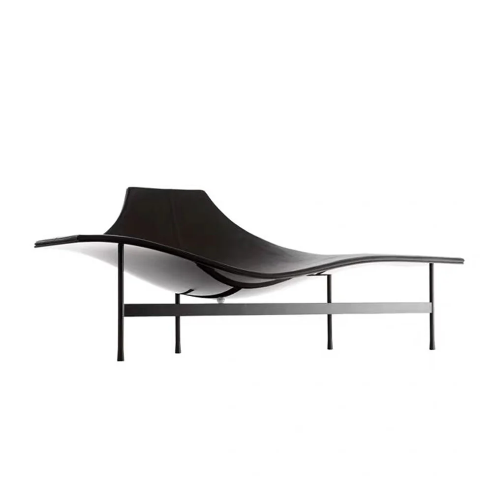 LUXORA EC1093 Fiberglass Stainless Steel Ultra-Fiber Leather High-End Leisure Chair