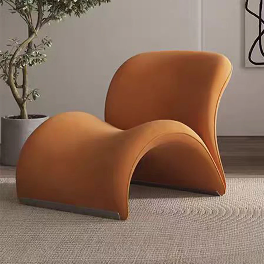 LIVARA EC1100 Tech Velvet Metal Stylish Design Leisure Chair - Image 6
