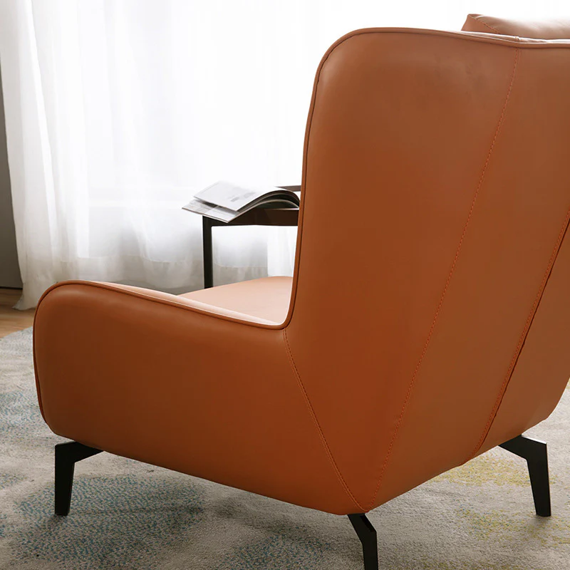 LIVARA EC1125 Solid Wood Frame Chair with Footrest - Image 4