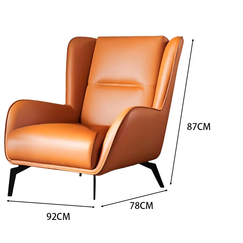 LIVARA EC1125 Solid Wood Frame Chair with Footrest - Image 5
