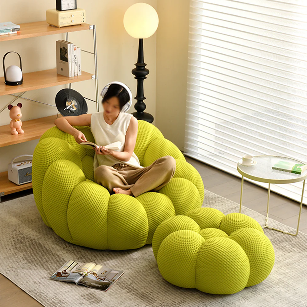 LIVARA EC1130 Modern Style Cotton Fabric Bubble Chair - Image 2