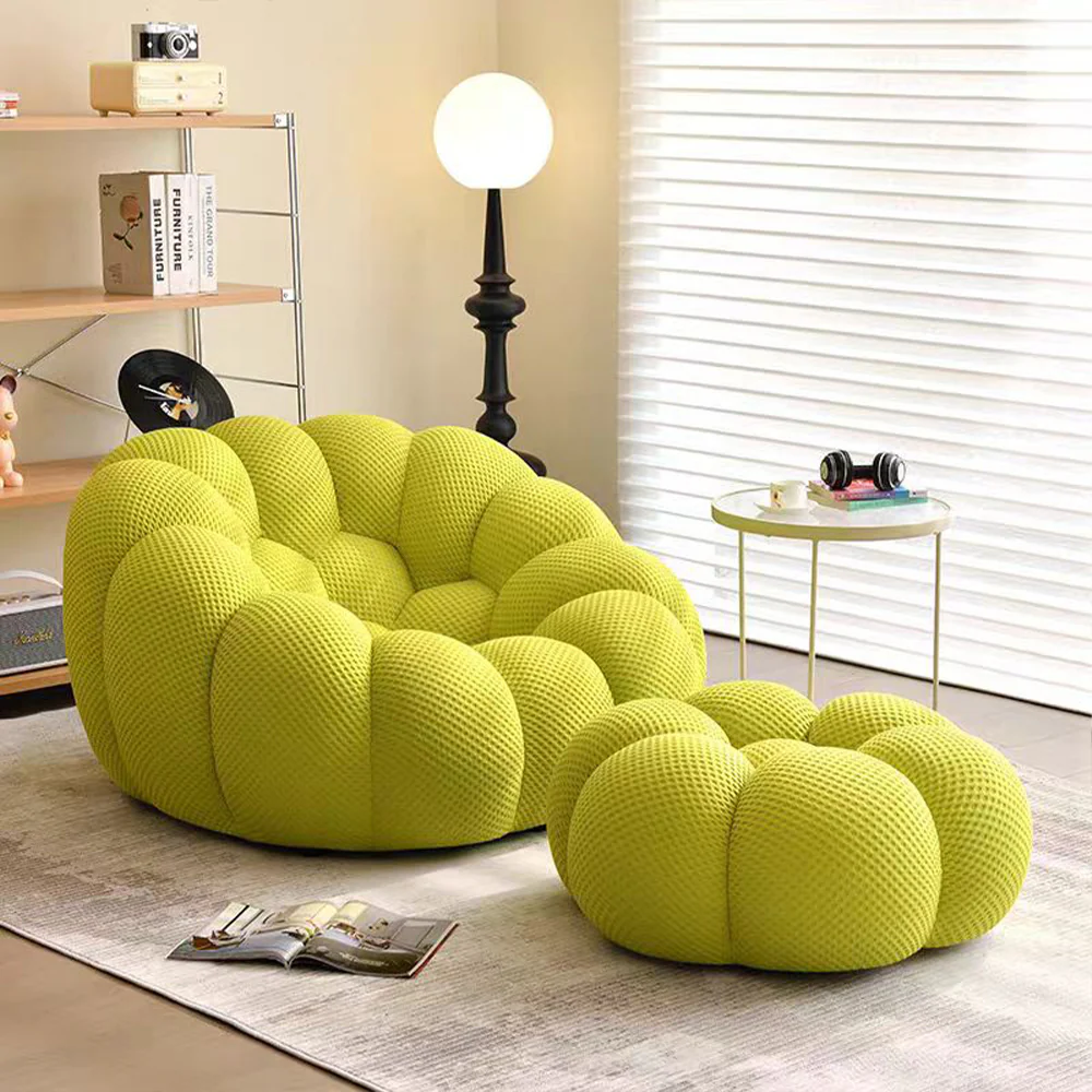 LIVARA EC1130 Modern Style Cotton Fabric Bubble Chair - Image 3