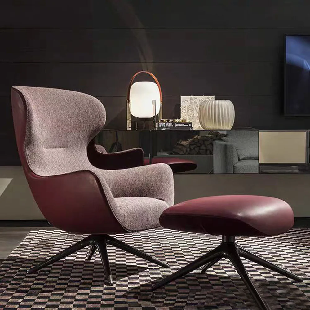 LIVARA EC1160 Ultra-Fiber Leather Metal Frame Leisure Chair - Image 2