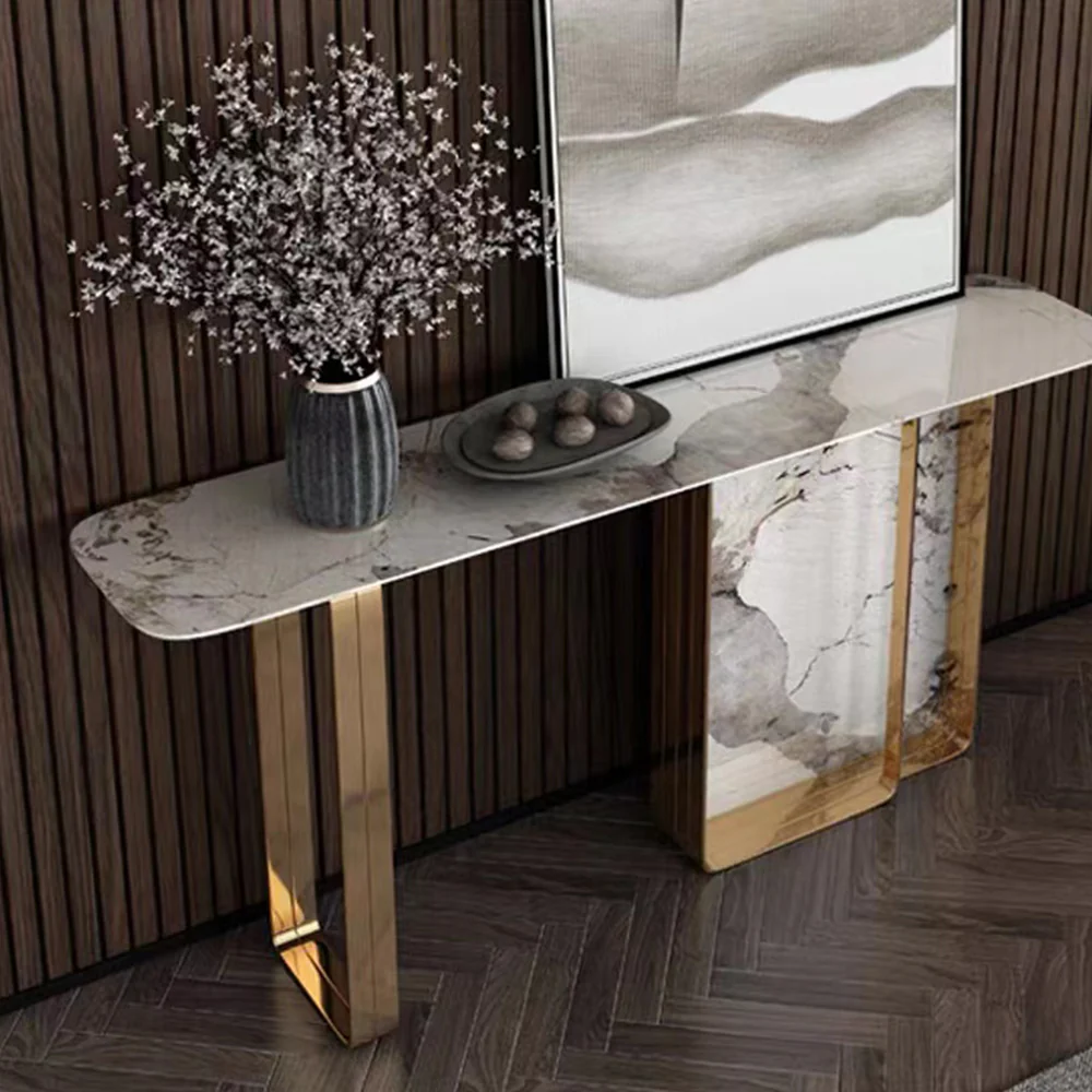 LIVARA CC1006 120/140cm Luxurious Style Sintered Stone Top Console Table - Image 3