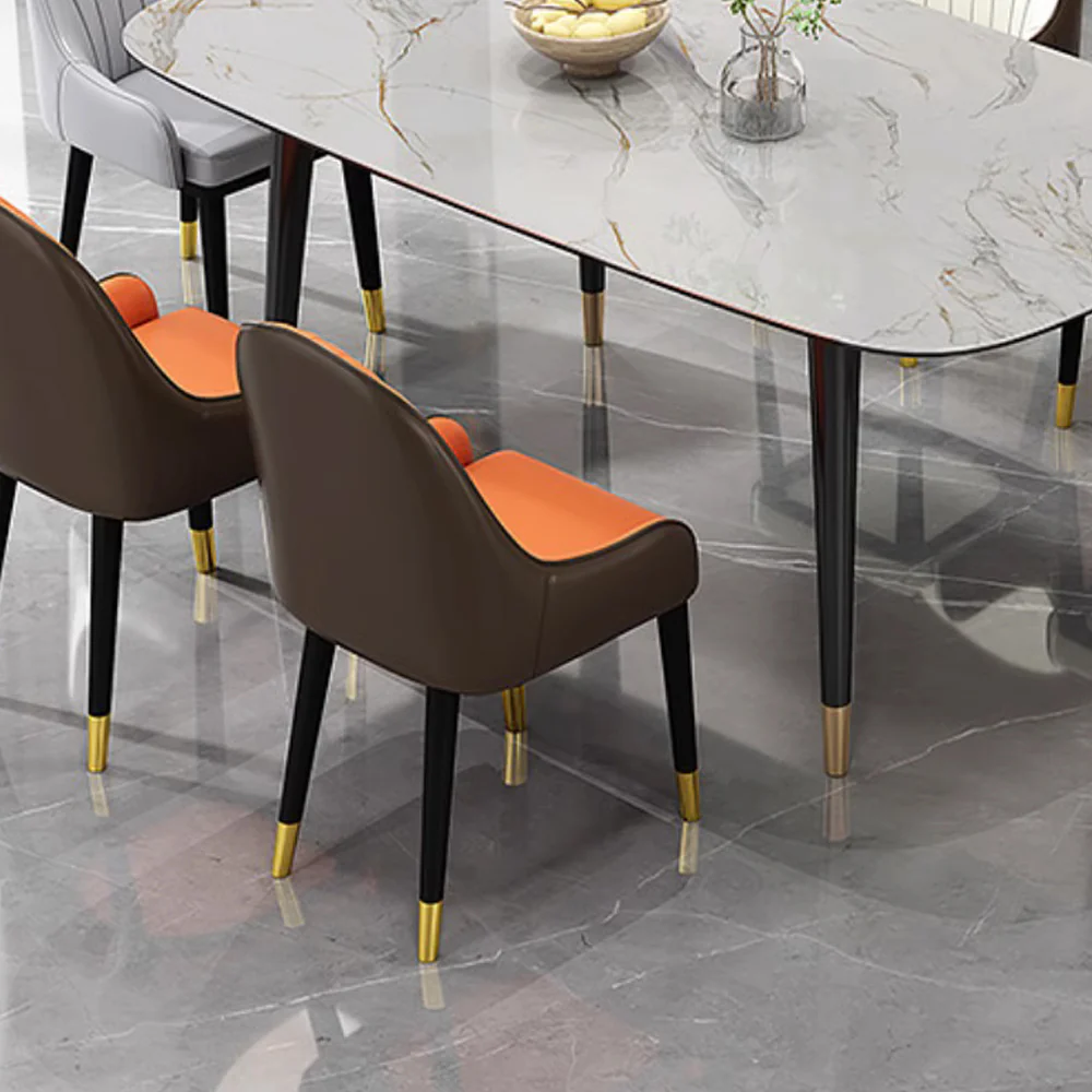 LIVARA DC1134 Modern Light Luxury Style Dining Chair Solid Wood Frame - Image 3