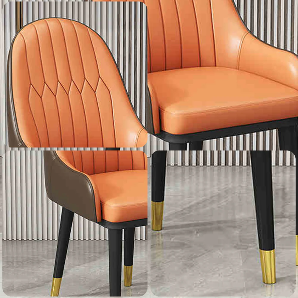LIVARA DC1134 Modern Light Luxury Style Dining Chair Solid Wood Frame - Image 4