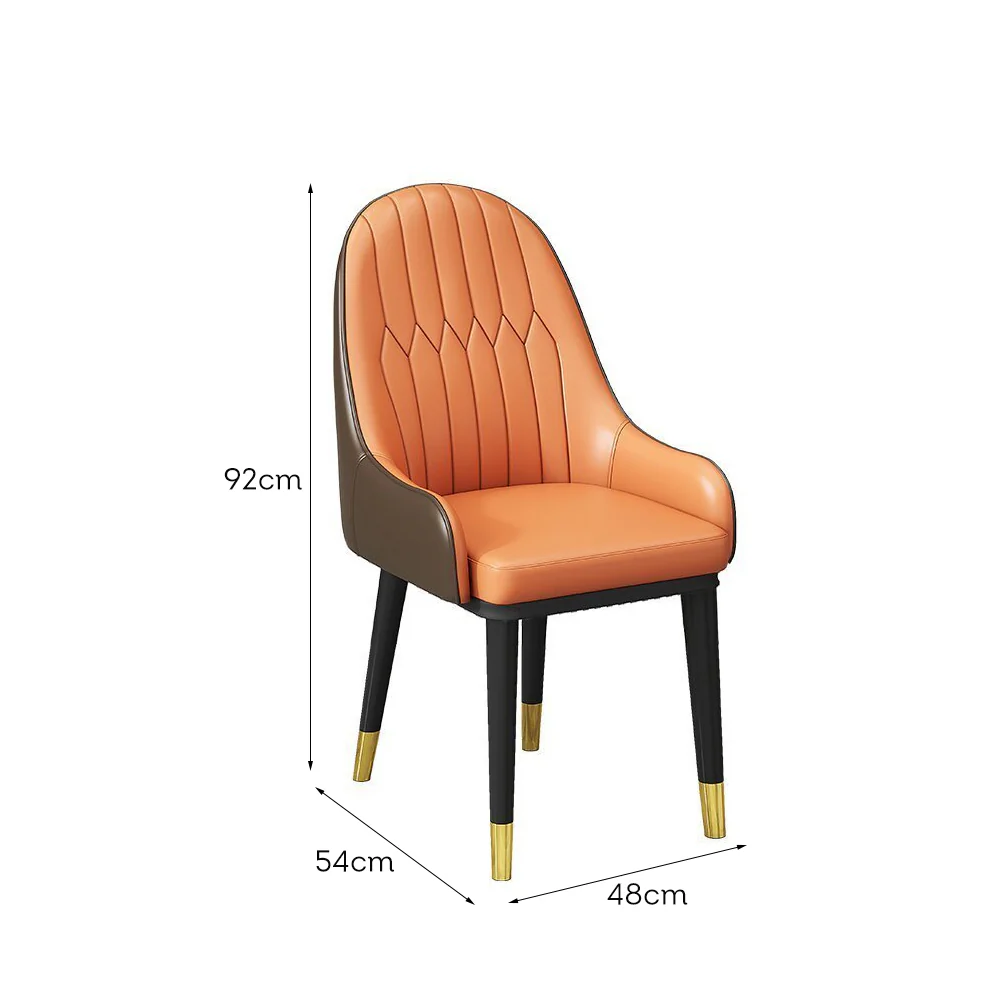 LIVARA DC1134 Modern Light Luxury Style Dining Chair Solid Wood Frame - Image 5