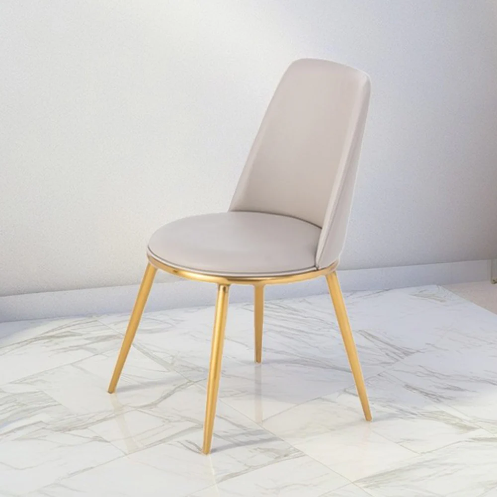 LIVARA DC1046 Faux Leather Fabric Dining Chair Stainless Steel Legs - Image 3