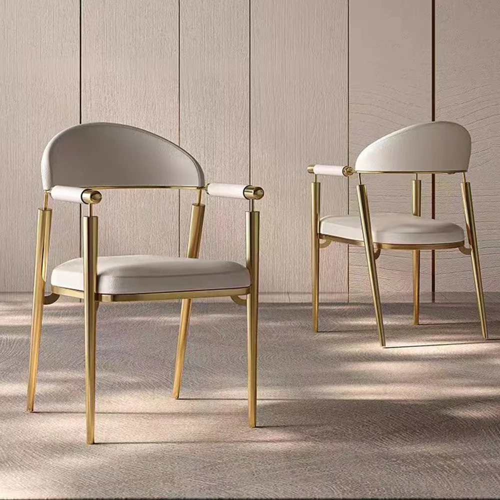 LIVARA DC1109 Faux Leather Fabric Dining Chair Stainless Steel Legs - Image 6