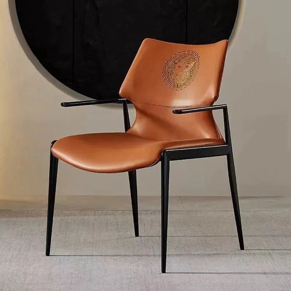 LIVARA DC1115 Faux Leather Fabric Dining Chair Stainless Steel Legs - Image 5