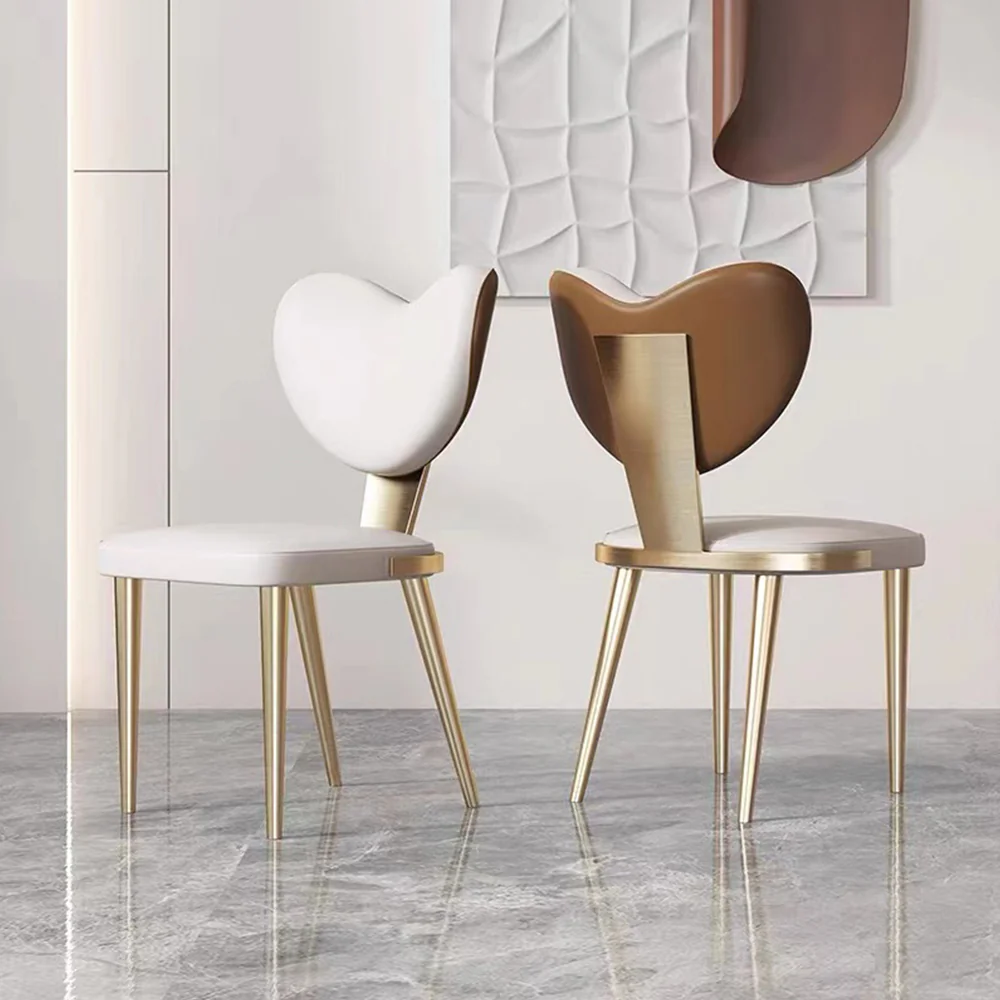 LIVARA DC1117 Faux Leather Fabric Dining Chair Stainless Steel Legs - Image 2