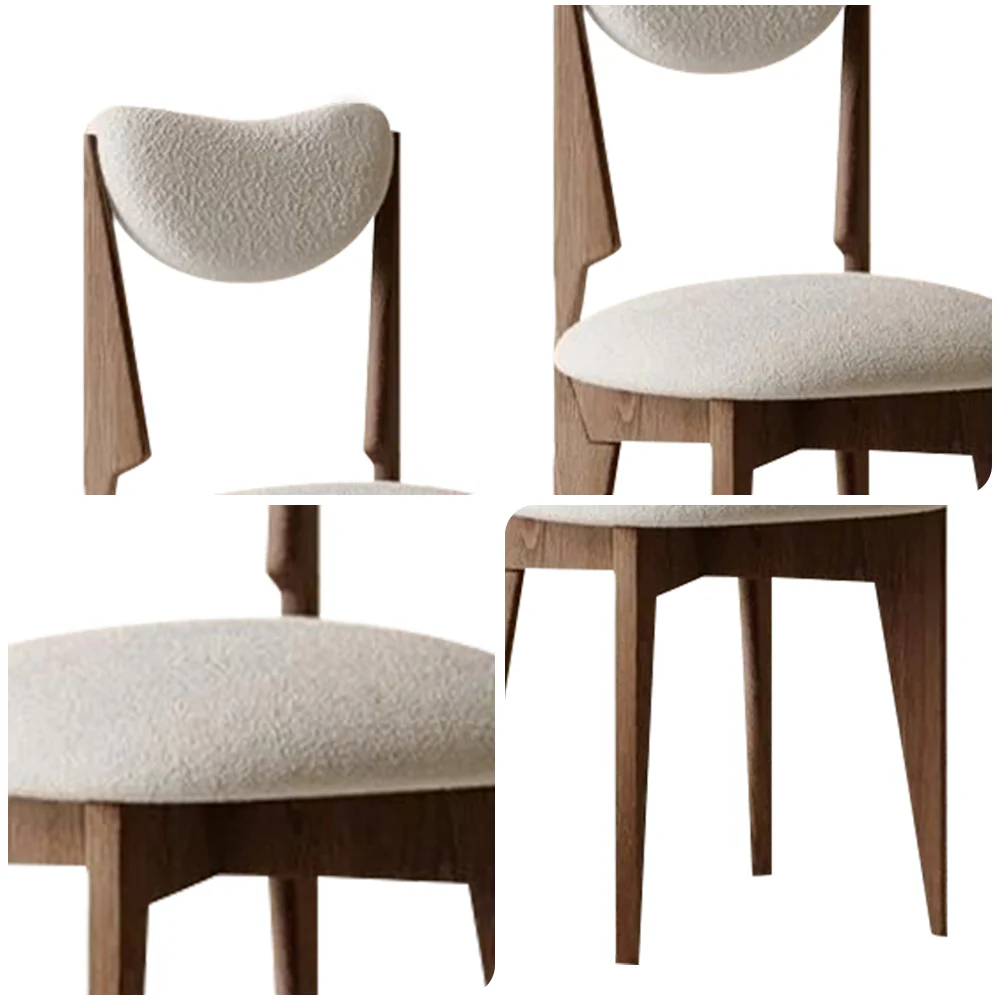 LIVARA DC1135 Ash Wood Dining Chair Modern Casual Style - Image 7