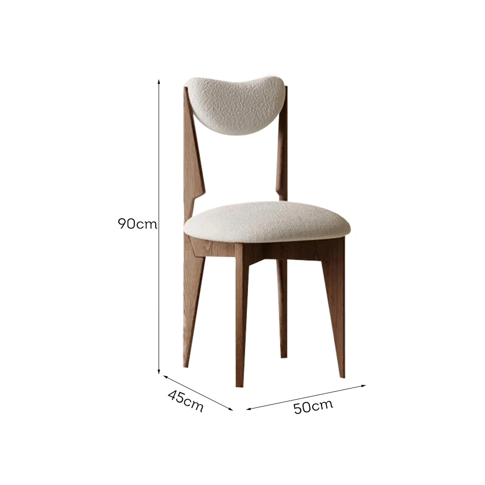 LIVARA DC1135 Ash Wood Dining Chair Modern Casual Style - Image 9