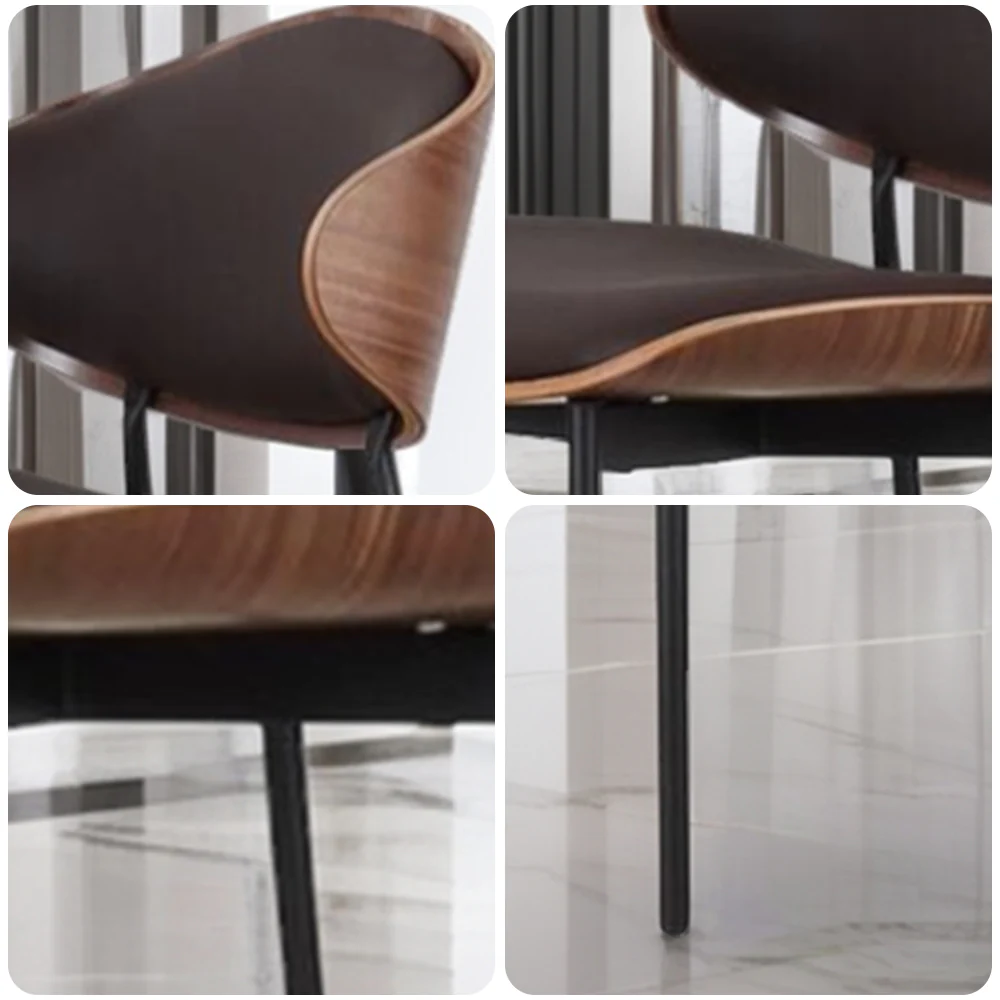 LIVARA DC1144 Italian Minimalist Style Dining Chair Carbon Steel Legs - Image 4