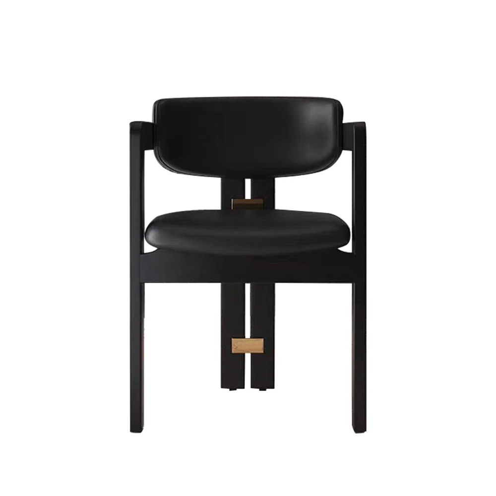 LIVARA DC1145 Faux Leather Fabric Dining Chair Solid Wood Frame - Image 4