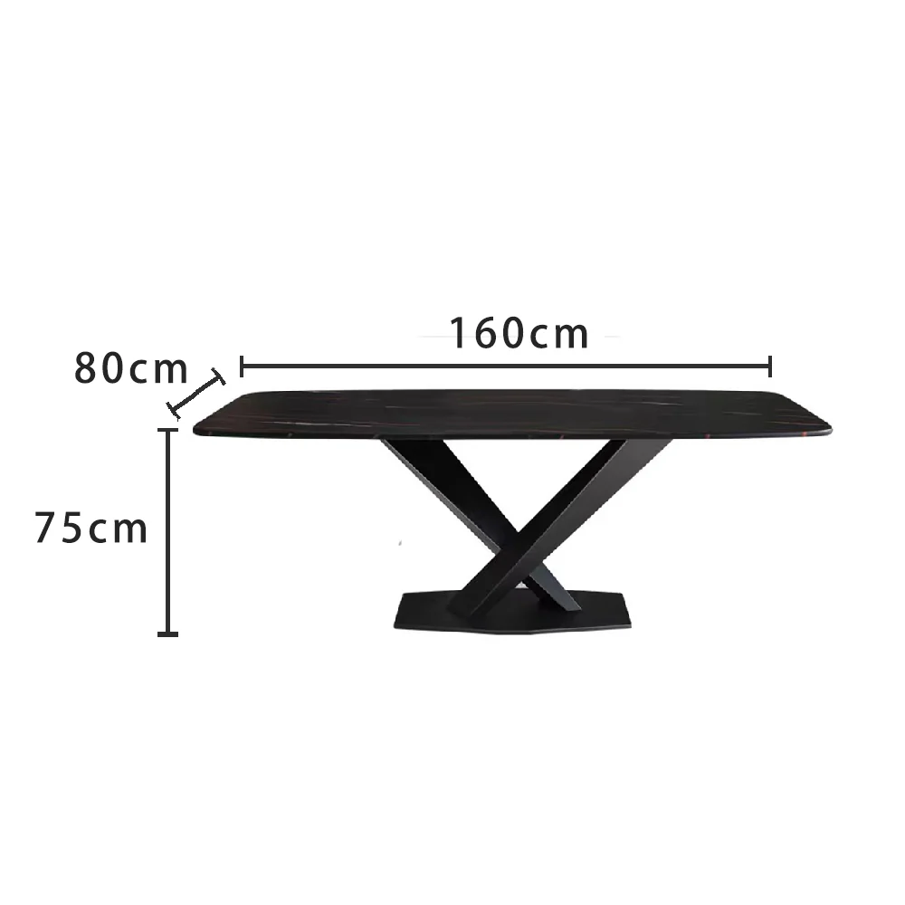 LIVARA DT1040 Modern Simplicity Style 140-160-180-200cm Sintered Stone Dining Table - Image 6