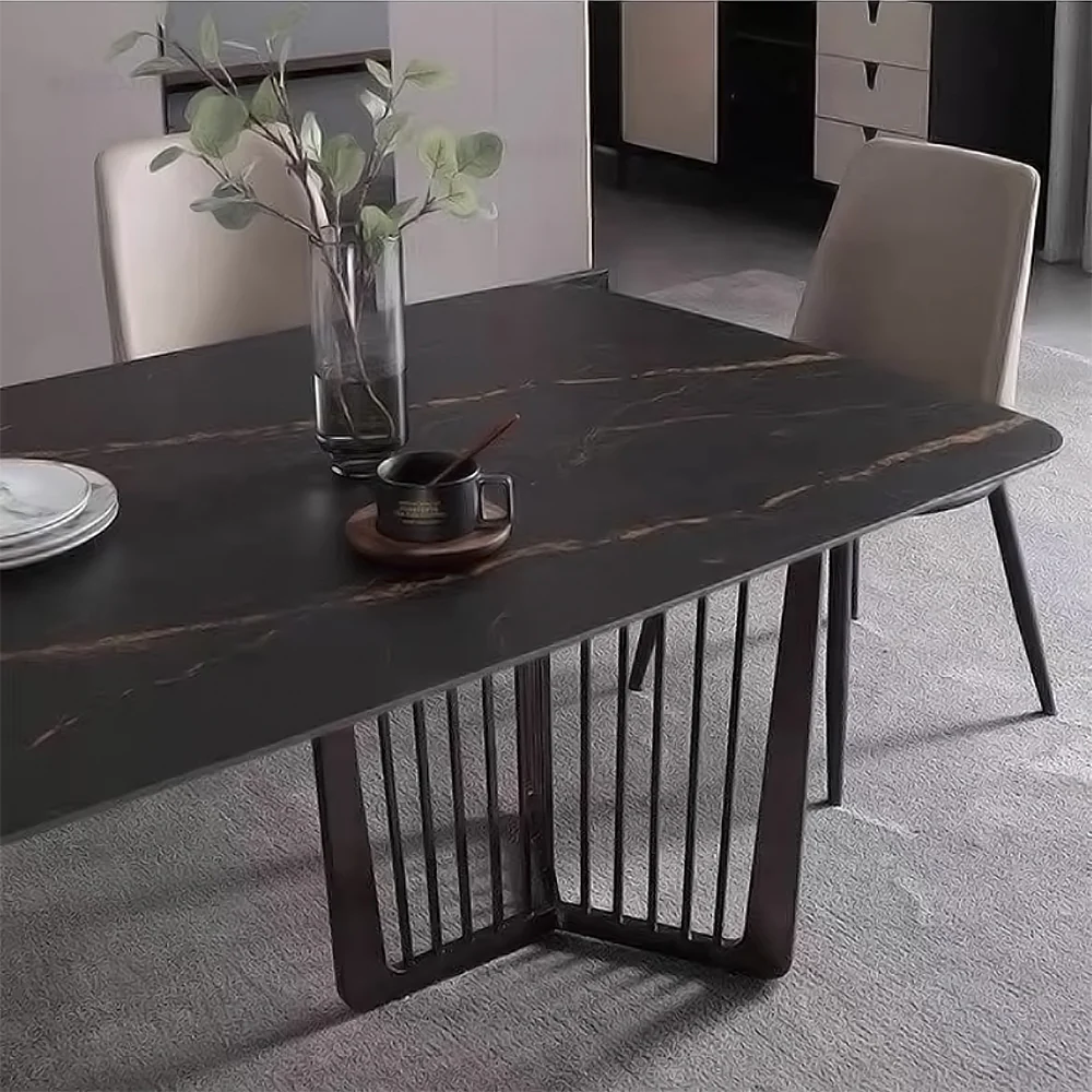 LUXORA DT1066 Minimalist Style 130-140-160-180cm Sintered Stone Dining Table - Image 4
