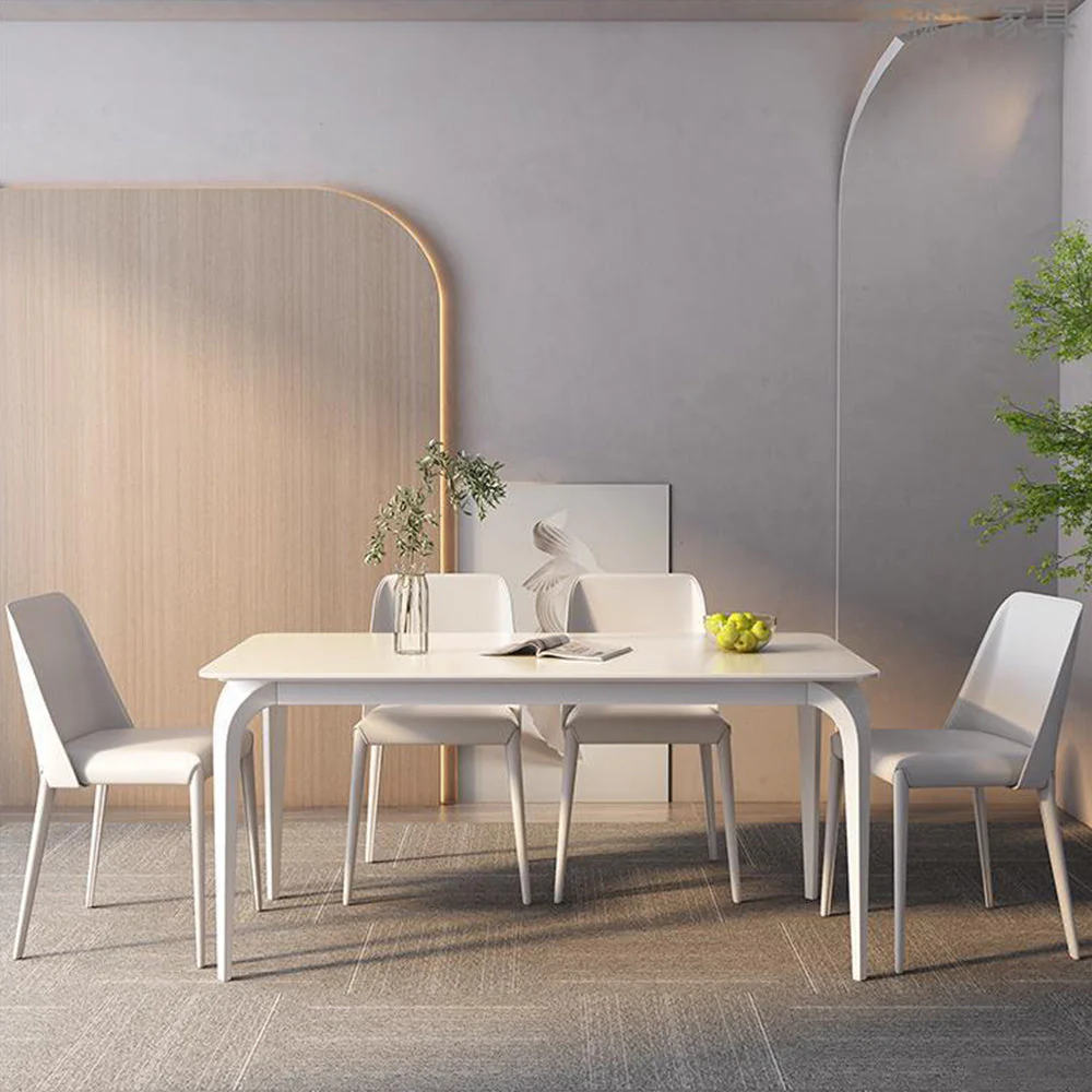 LIVARA DT1105 140/160/180cm Length Sintered Stone Tabletop Dining Table Carbon Steel Legs - Image 2