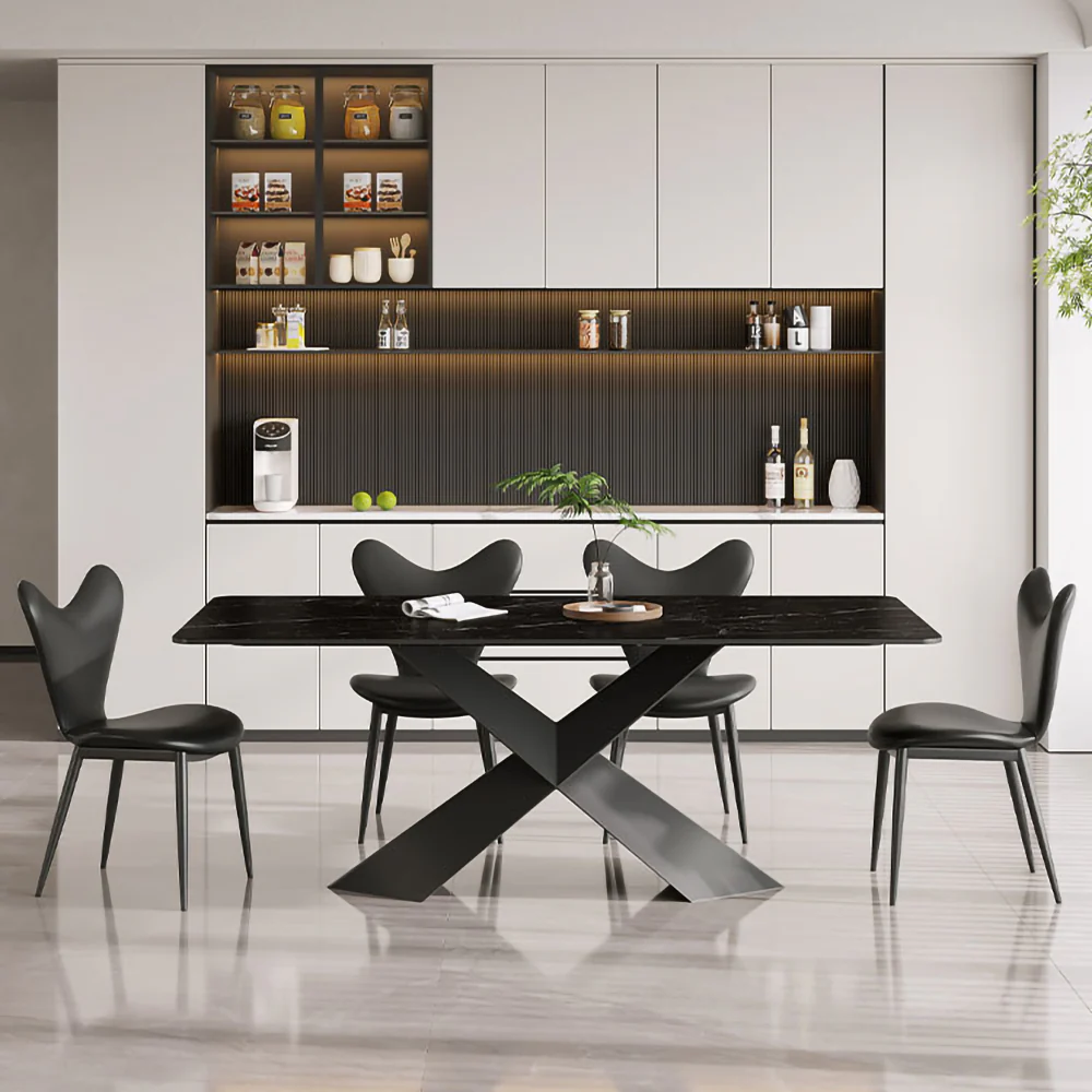 LIVARA DT1165 Modern Simplicity Style 130-140-160-180cm Sintered Stone Dining Table - Image 2
