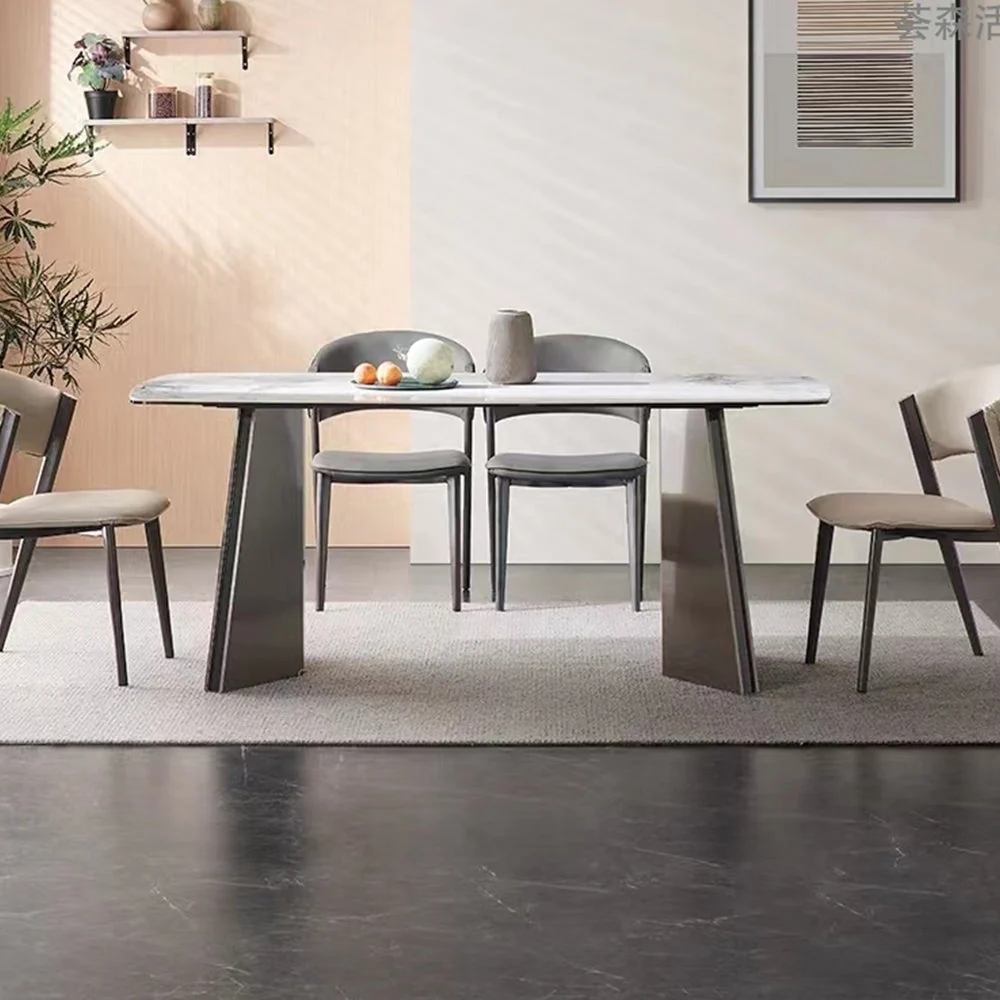LIVARA DT1173 140/160/180cm Length 12mm Thickness Sintered Stone Tabletop Dining Table - Image 3