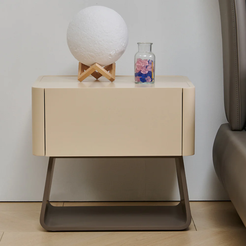 LIVARA NT1007 Modern Minimalist Style Bedside Table With Simple Storage And Small Side Table - Image 10