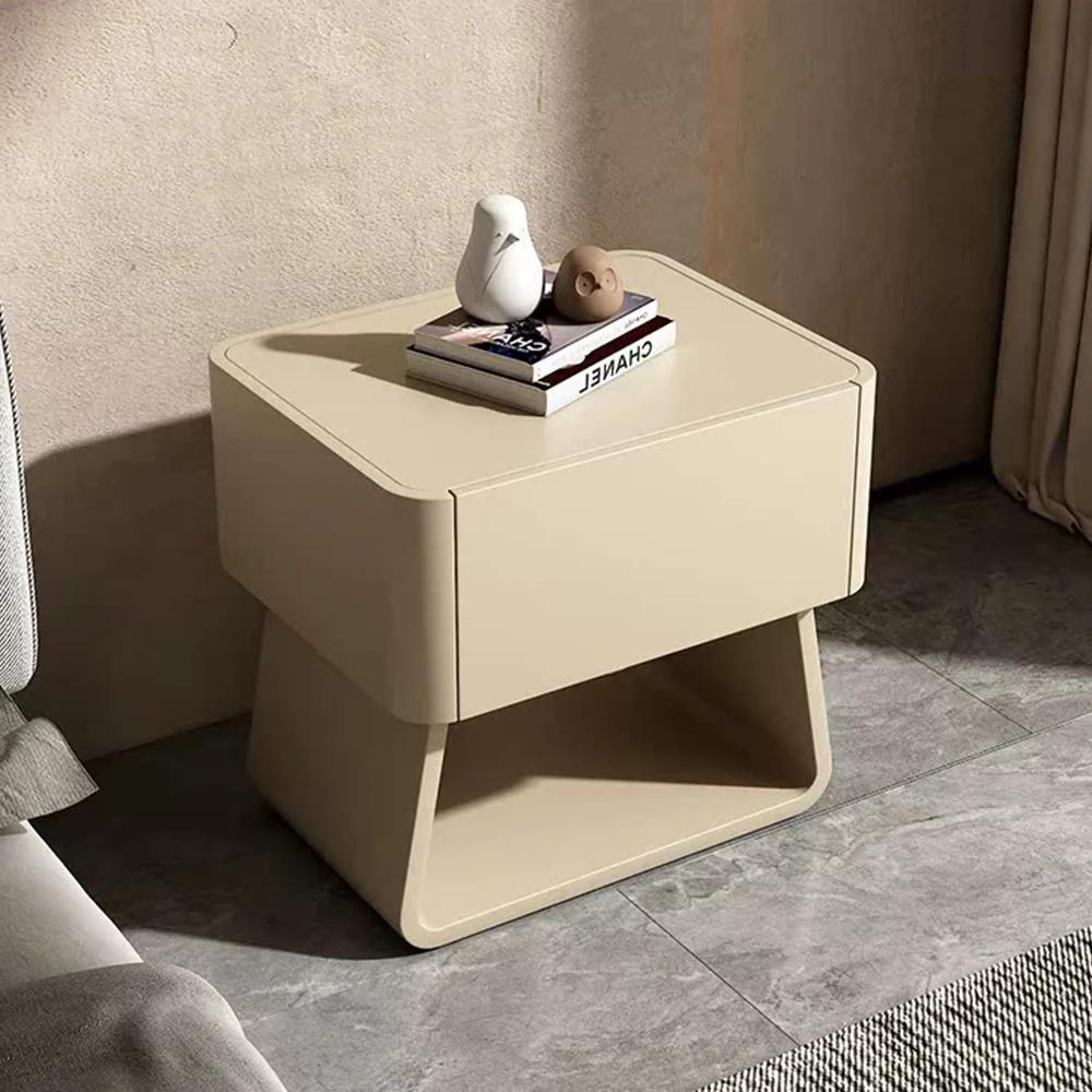 LIVARA NT1007 Modern Minimalist Style Bedside Table With Simple Storage And Small Side Table - Image 4