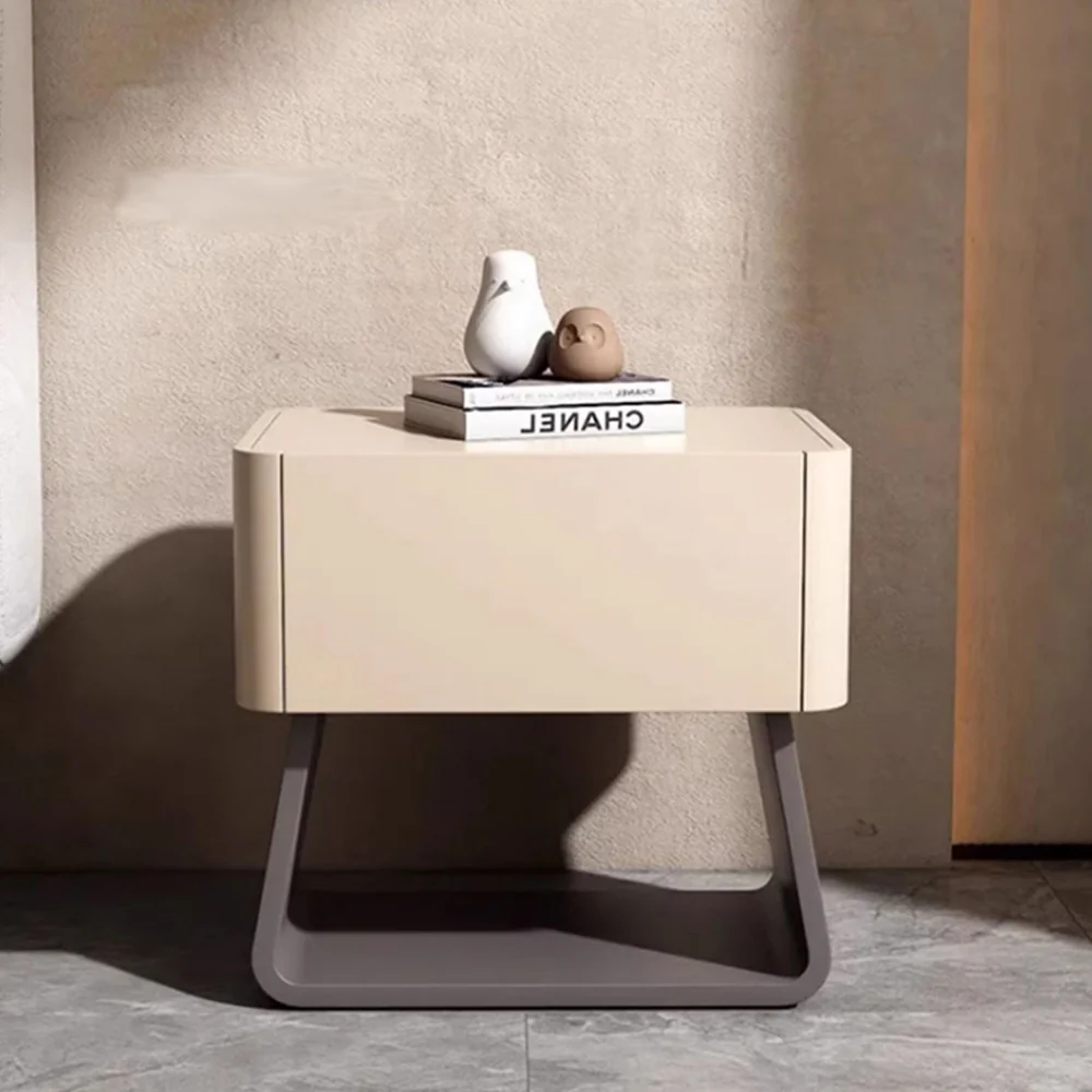 LIVARA NT1007 Modern Minimalist Style Bedside Table With Simple Storage And Small Side Table - Image 6