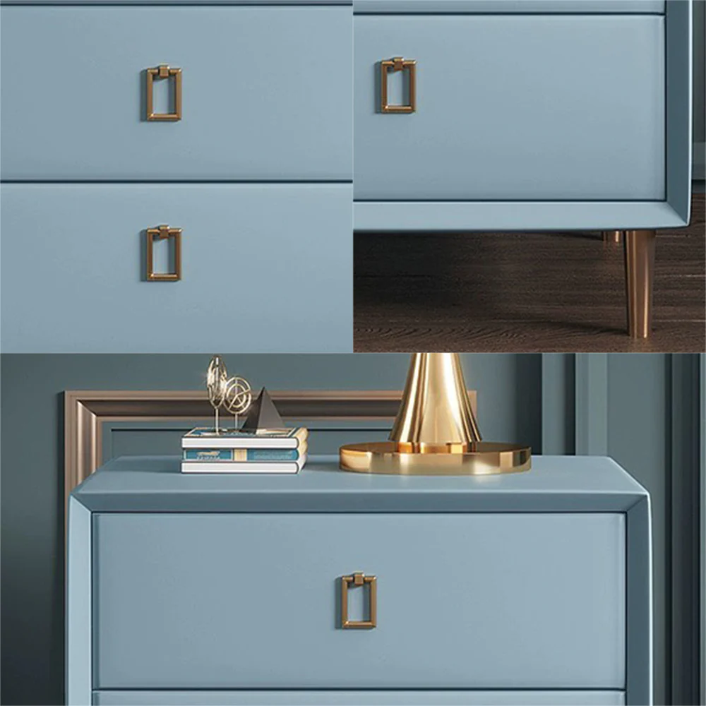 LIVARA NT1028 Modern Luxury Style Faux Leather Bedside Table / Side Table - Image 8