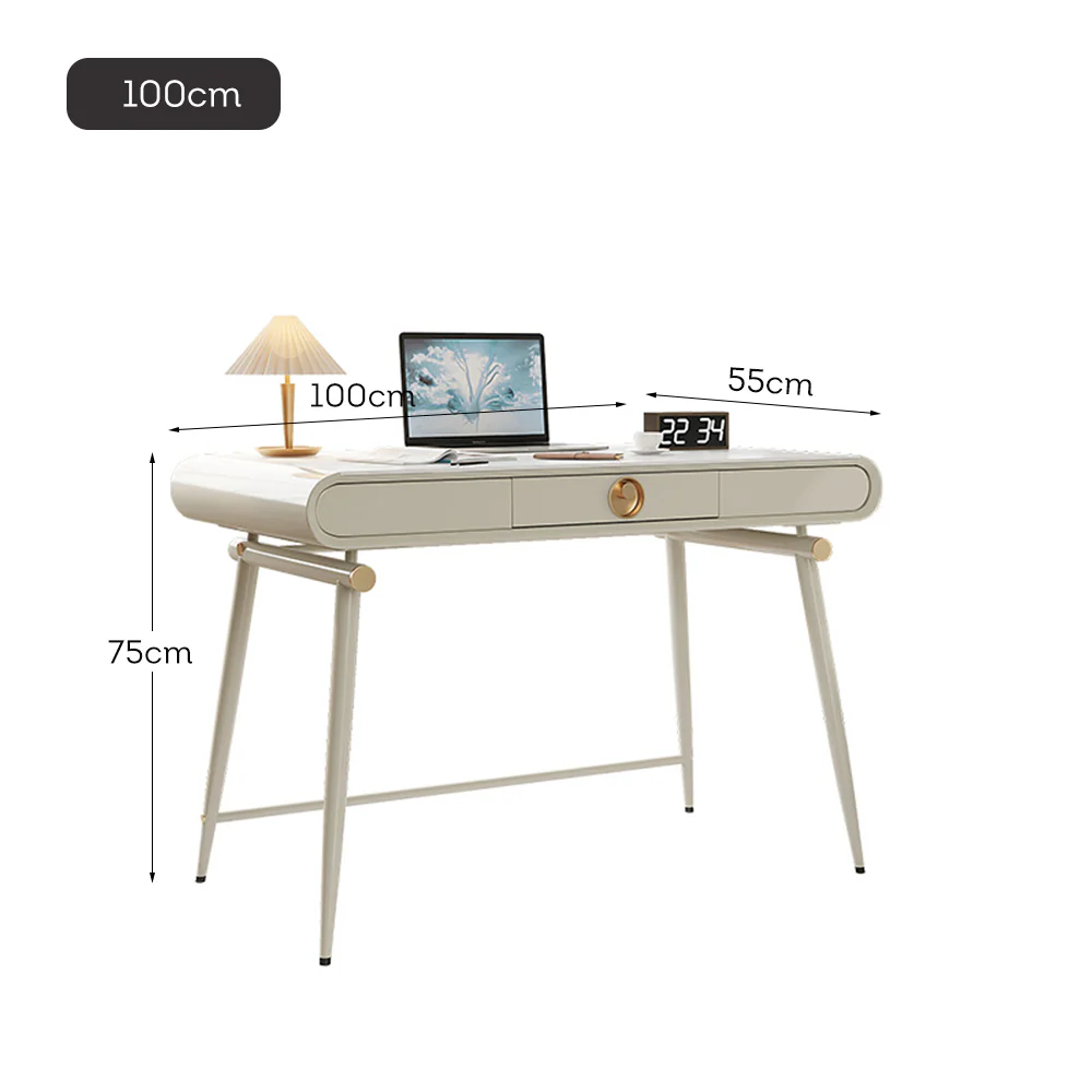 LIVARA WD1018 80/100/120cm Length Office Desk With Drawer - Image 6