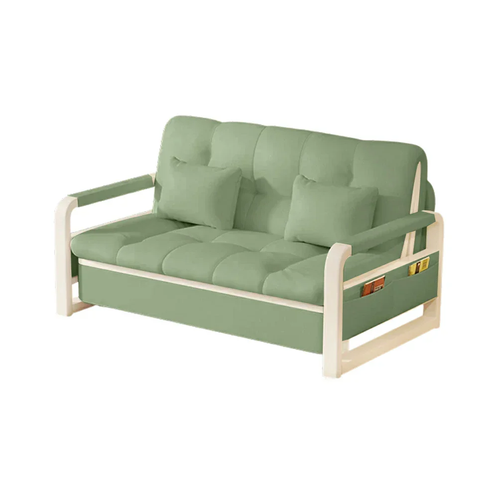 LIVARA 82/108/128/158cm Length Heavy-duty Steel Frame Sofa Bed with Built-in Storage - Green - Image 10