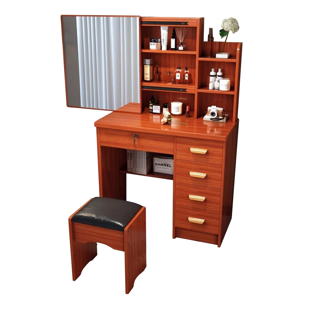 LIVARA 198 80CM Length Sliding Large Mirror Dressing Table With Stool Or LED Light - Image 8