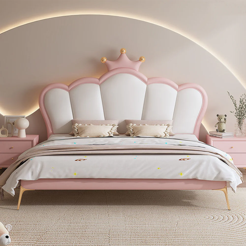 LUXORA B1411 150/180cm Solid Wood Frame Kids Bed-Artificial Leather - Image 4