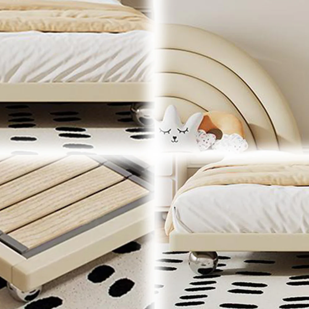 LUXORA B1417 150/180cm Solid Wood Frame Kids Bed-Artificial Leather - Image 4